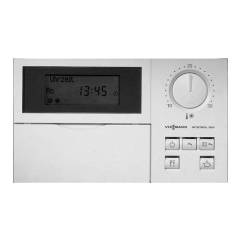 VIESSMANN VITOTROL 300 NOTICE D UTILISATION POUR L UTILISATEUR