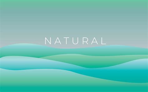 Blue Green Volume Waves Abstract Background Nature Eco Wallpaper Or Presentation Backdrop