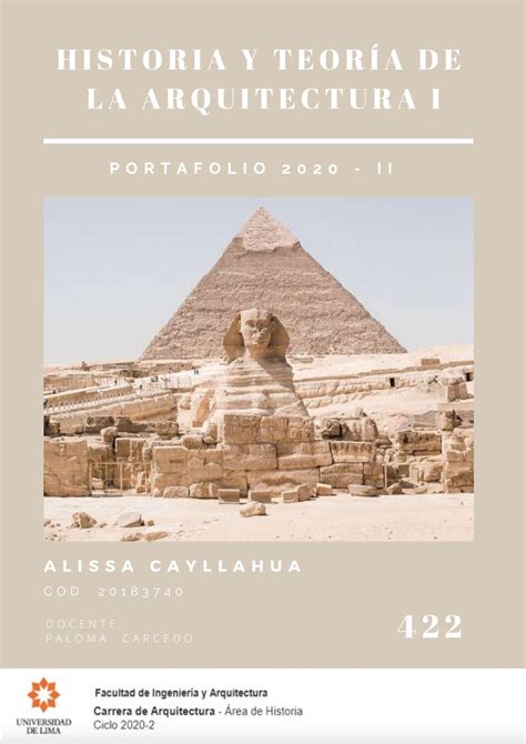 Portafolio Historia De La Arquitectura I By Alissa Cayllahua Issuu