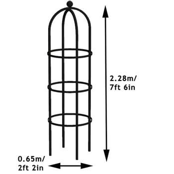 Grand Steel Obelisk Matt Black Harrod Horticultural