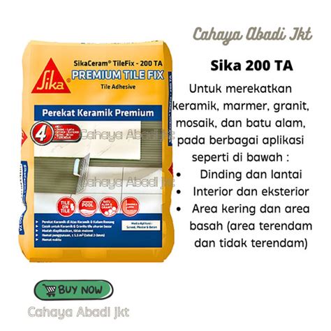 Jual SIKA TILEFIX 200TA SIKA CERAM 200TA 25KG Kantor Jakarta Pusat