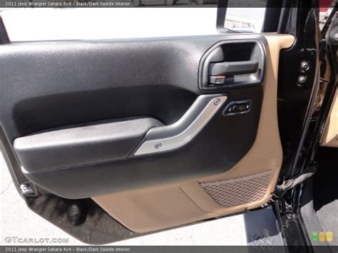 Black Dark Saddle Interior Door Panel For The 2011 Jeep Wrangler Sahara 4x4 53685393