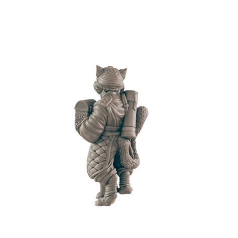 Catfolk Mini Merchant Shopkeeper Dungeons And Dragons Npc Figure