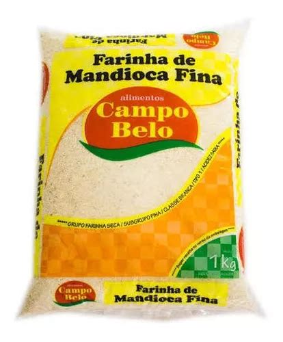 Farinha De Mandioca Fina Campo Belo Kg Kit C Frete Gr Tis