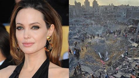 Angelina Jolie Speaks Out Against Jabalia Camp Tragedy Slams Complicit