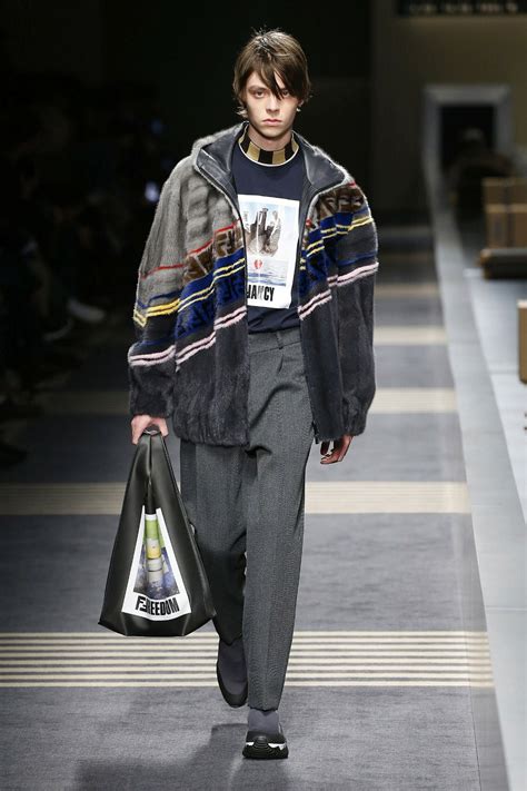 Fendi Menswear Fashion Show Collection Fall Winter Presented