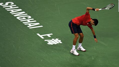 Novak Djokovic Tears Shirt Smashes Racket In Shanghai Masters