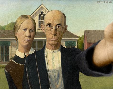 Artist Transforms Famous Paintings Into Selfies American Gothic