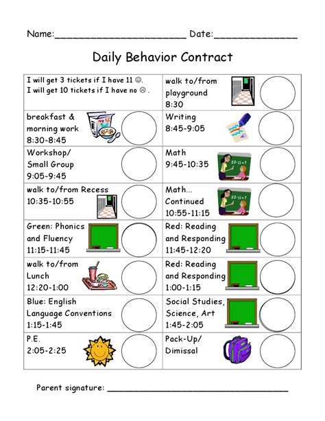 Behavior Chart Ideas For Kindergarten Becki Gulley