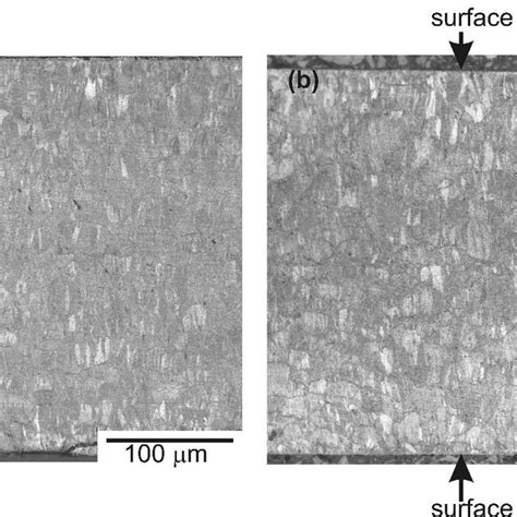 Light Optical Micrographs Of The Etched Cross Sections Of Fe 215atcr