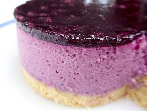 Gourmande ou passionnée Cheesecake aux myrtilles