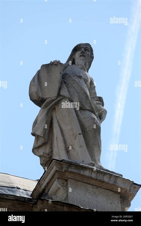 Statue Of Saint Basilica Santa Maria Della Steccata Parma Italy