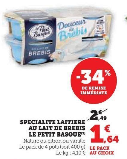 Promo Specialite Laitiere Au Lait De Brebis Le Petit Basque Chez Hyper U