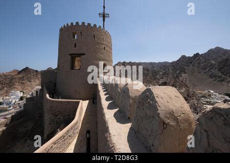 Fortress Muttrah, Fort in Muscat, Oman Middle East Stock Photo - Alamy