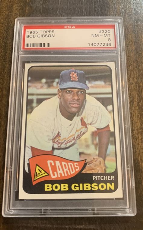 1965 Topps Bob Gibson PSA 8 EBay