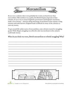 Mercantilism Worksheet Education Worksheets Library