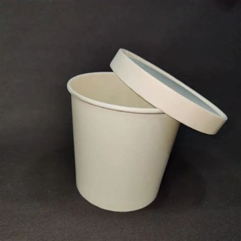 White Plain 1250 Ml Paper Container Disposable With Paper Lid Packaging Type Box At Rs 1418