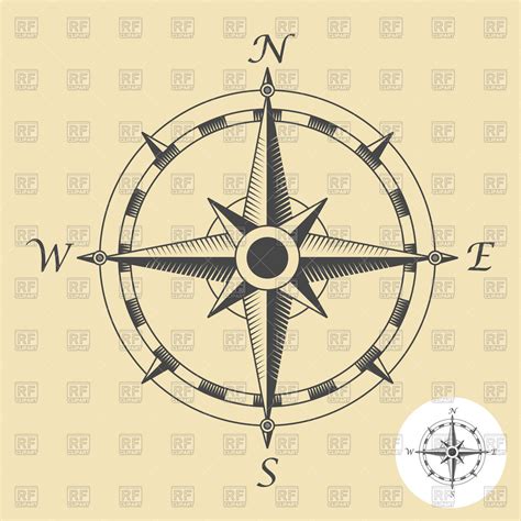 vintagw map compass clipart - Clipground