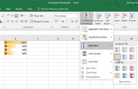 Cara Membuat Tanda Panah Naik Turun Di Excel Hongkoong