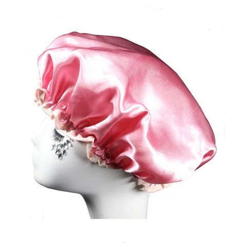 Thick Women Shower Satin Hats Bath Shower Hats Waterproof Bathing Hats