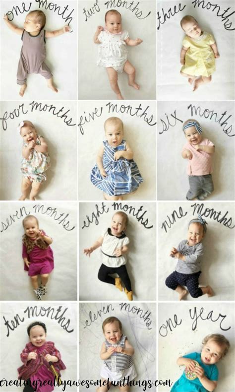 Creative Monthly Baby Photo Ideas Spesh Online Diary Art Gallery