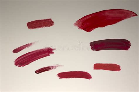 Red Lipstick swatches stock photo. Image of makeup, colourful - 159649184