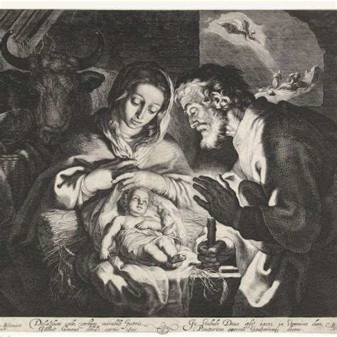 De Geboorte Van Christus Cornelis Bloemaert Ii Naar Abraham