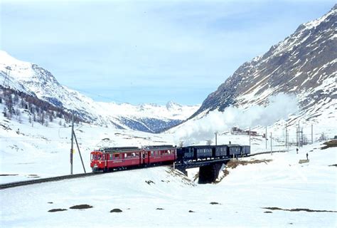 RhB Foto Dampfzug für GRAUBÜNDEN TOURS 3417 von Pontresina nach Ospizio