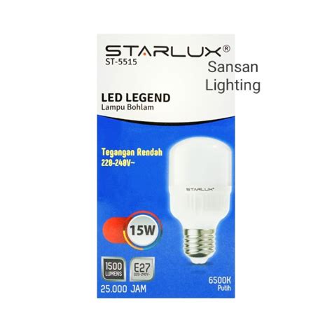 LAMPU LED LEGEND 15 WATT Starlux Putih 6500K SUPER TERANG HARGA PROMO