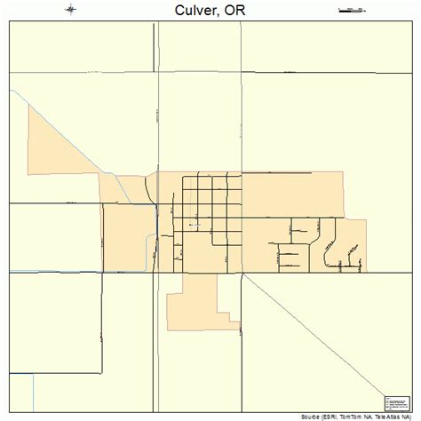 Culver Oregon Street Map 4117300