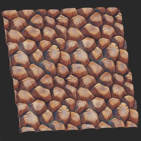 Cartoon Seamless Bark Texture