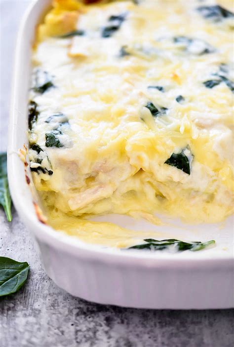 White Chicken And Spinach Lasagna Life In The Lofthouse