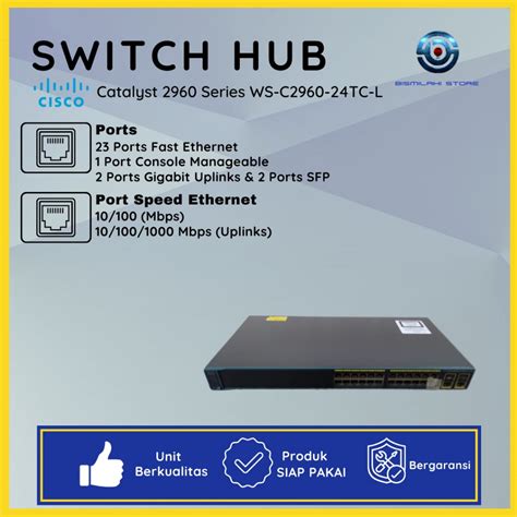 Jual Switch Hub Cisco Catalyst 2960 Series 24 Port N 2 Port Gigabit Dan