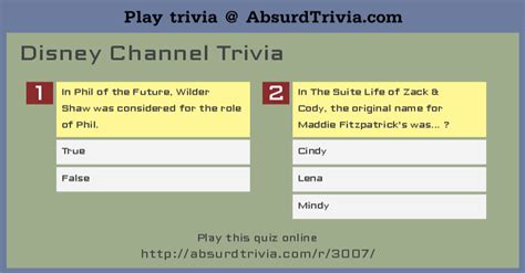 Disney Channel Trivia