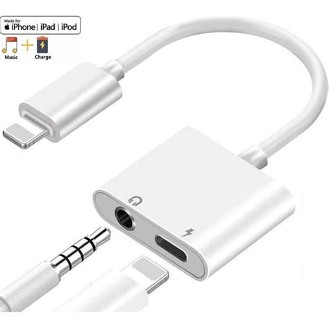 Lightning to 3.5 mm Headphone Jack Adapter,iPhone Headphones Adapter ...