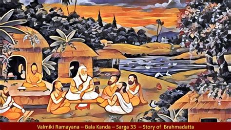 Valmiki Ramayana Bala Kanda Sarga Story Of Brahmadatta Youtube