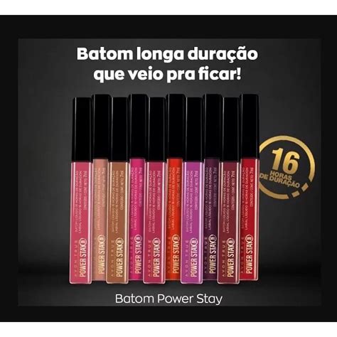 Batom Líquido Avon Power Stay Matte Longa Duração 7ml Shopee Brasil