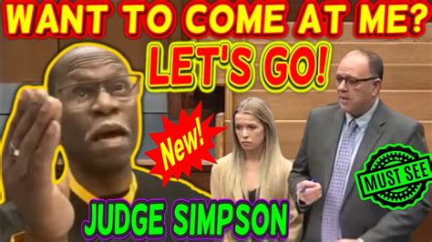 DUI Lawyer Gets PUT IN CHECK Judge Simpson Putting Everyone ON