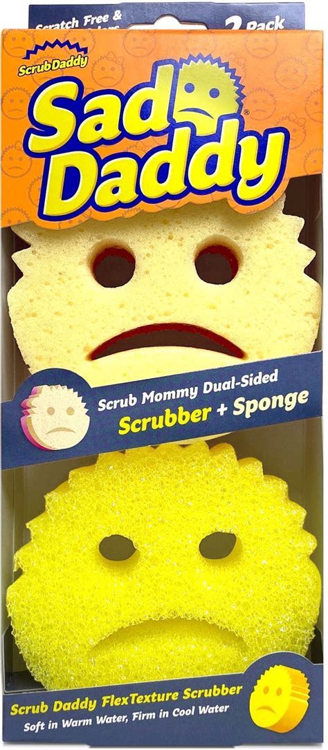 Scrub Daddy Sad Scrub Daddy Flextexture® Scrubber And Sad Scrub Mommy