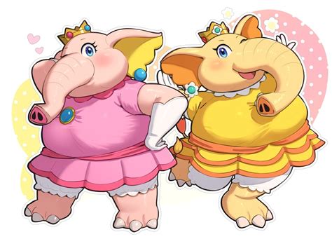 Princess Peach Princess Daisy Elephant Princess Peach And Elephant Princess Daisy Mario And