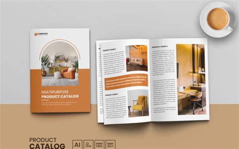 Multipurpose Product Catalog Template And Minimal Catalogue Brochure Design