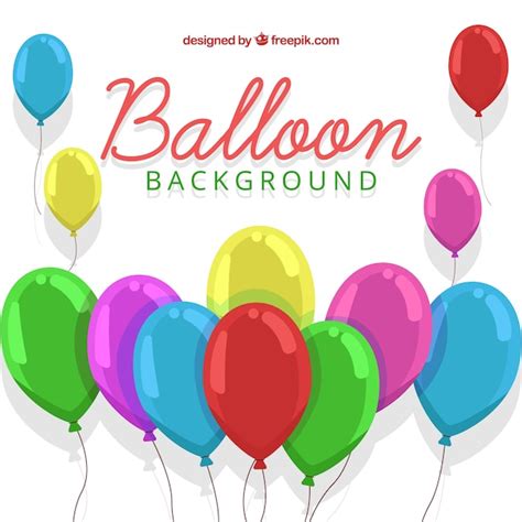 Free Vector | Colorful balloons background