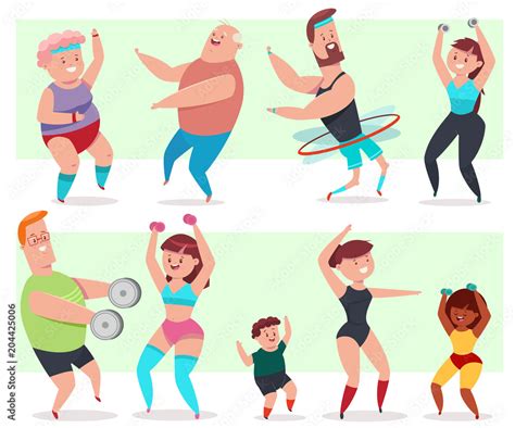 Fit Person Cartoon