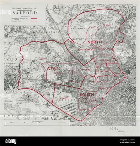 Salford Parliamentary Borough Manchester BOUNDARY COMMISSION Close