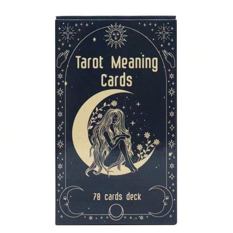 Tarot Meaning Cards Double Sided With Imagery On Front Text On Back