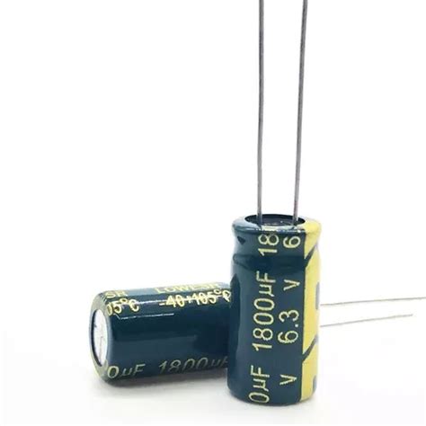 5 Pcs Capacitor Electrolitico 6 3v 1800uf Sanyo 8mm MercadoLibre