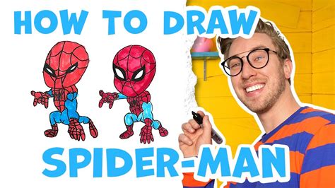 How To Draw Spider Man Drawing Lessons For Kids Easy Step By Step