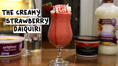 Creamy Strawberry Daiquiri Tipsy Bartender