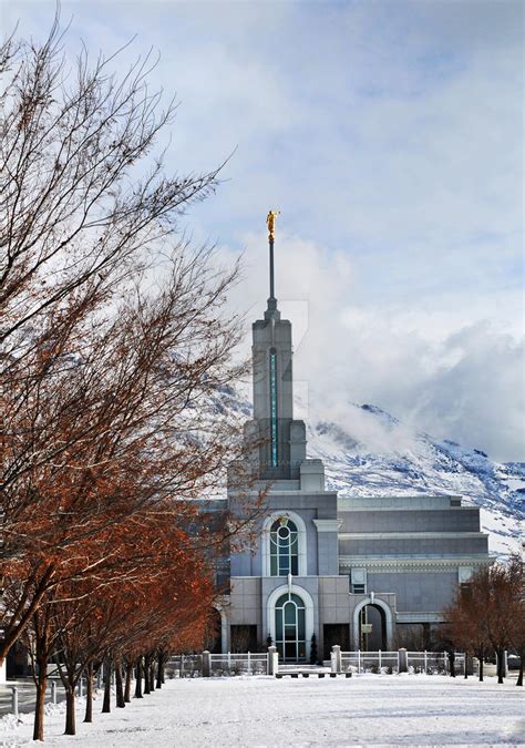 Mount timpanogos Temple Winter by houstonryan on DeviantArt