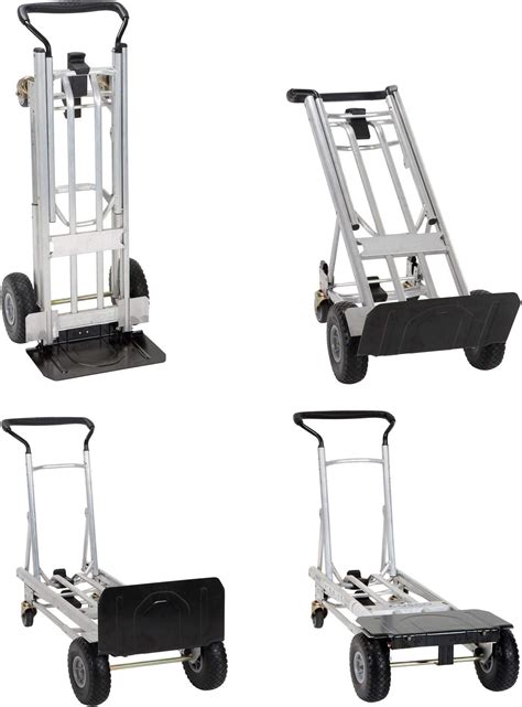 COSCO 4 In 1 Folding Series Hand Truck With Flat Free Wheels Amazon